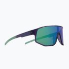 Sonnenbrille Red Bull SPECT Dash dark purple/smoke with green-purple mirror