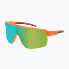 Sonnenbrille Red Bull SPECT Dakota matt clear neon-orange/brown with blue-green mirr