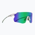 Sonnenbrille Red Bull SPECT Ruffy IB matt metallic light grey/green with green mirror