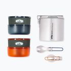 Set Touristengeschirr GSI Outdoors Glacier Dualist brushed stainless