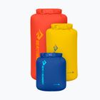 Set wasserdichter Beutel Sea to Summit Lightweight Dry Bag 3 pcs. 3, 5, 8 l surf the web/sulphur/spicy orange