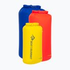 Set wasserdichter Beutel Sea to Summit Lightweight Dry Bag 3 pcs. 8, 13, 20 l surf the web/sulphur/spicy orange