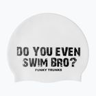 Schwimmkappe Funky Trunks Silicone white swim bro