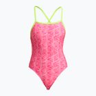 Damen-Einteiler Badeanzug Funkita Tie Me Tight One Piece sweet stack