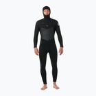 Schaumstoff zum Schwimmen Herren Rip Curl Dawn Patrol Hooded 6/4 mm Chest Zip black