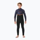 Rip Curl Flashbomb 4/3 mm Chest Zip lila Nacht Kinder Schwimmen Schaum