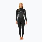 Neoprenanzug Damen Rip Curl Dawn Patrol 4/3mm Chest Zip Sublimed black/ black/ multi