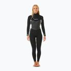 Women's Rip Curl Dawn Patrol 3/2 mm Chest Zip schwarz/schwarz/multi Swim Foam