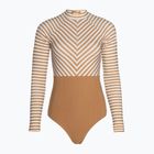 Einteiliger Damen-Badeanzug Rip Curl Premium Surf LS Surf hellbraun