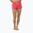 Damen Rip Curl hohe Taille Retro Volley 3" schwimmen Shorts Hibiskus rot