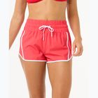 Damen Rip Curl hohe Taille Retro Volley 3" schwimmen Shorts Hibiskus rot
