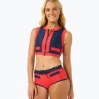 Rip Curl Noughties Low Rise Victoria Vergara rot/dunkelblau Badeanzug unten