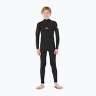 Kinder Schwimm-Neoprenanzug Rip Curl Dawn Patrol 3/2 mm Back Zip black