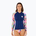 Damen-Bade-Longsleeve Rip Curl Party Wave Upf Zip multicolor