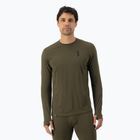 Herren-Thermoaktivshirt Mons Royale Cascade Merino Base Layer dark olive