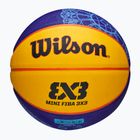 Kinderbasketball Wilson Fiba 3X3 Mini Paris 2004 blau/gelb Größe 3