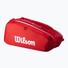 Tennistasche Wilson Super Tour Red 9PK red