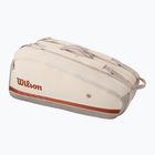 Tennistasche Wilson Roland Garros Super Tour 9PK cream/ clay