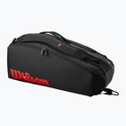 Tennistasche Wilson Clash V3 Super Tour 6PK black/ infrared