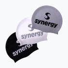 Schwimmkappe Synergy Silicone Swim Cap 3 pcs. black/silver/white