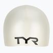 Kinderschwimmkappe TYR Wrinkle-Free Silicone weiß