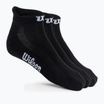 Damen Tennissocken Wilson No Show 3 Paar schwarz WRA803302