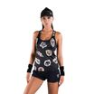 Damen-Tennisshirt HYDROGEN Tattoo Tech schwarz T01525007