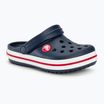 Crocs Crocband Clog Pantoletten für Kinder navy/rot