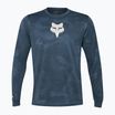 Herren Radfahren Longsleeve Fox Racing Ranger Tru Dri dunkel Vintage blau