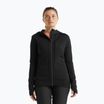 Icebreaker Damen-Trekkingjacke Quantum III LS Zip Hood schwarz IB0A59JW0011