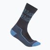 Icebreaker Damen-Trekkingsocken Hike+ Light Crew Natural Summit graphit/baja/schwarz