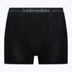 Herren Thermo-Boxershorts icebreaker Anatomica schwarz