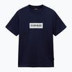 Herren Napapijri S-Box Logo T-shirt blu marine