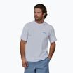 Herren Patagonia Boardshort Logo Tasche T-shirt Responsibili weiß