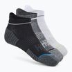 HOKA No-Show Run Socken 3 Paar weiß/schwarz/grau