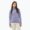 Trekking Hoodie Sweatshirt Damen Salomon Lightwarm Full Zip blue granite