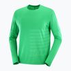 Lauf Longsleeve Herren Salomon Sense Aero Tee GFX Paarakeet/spearmint