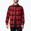 Herren Columbia Flare Gun Stretch Flannel segelrot River Crossing kariertes Hemd