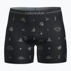 Thermoaktive Boxershorts icebreaker Merino150 Anatomica Boxers Explore More black/aop