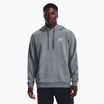 Herren Under Armour Essential Fleece Hoodie pitchgrau mittel heather/weiß