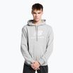 Herren Training Sweatshirt New Balance Essentials Stacked Logo French Terry Hoodie grau NBMT31537AG