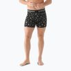 Herren Smartwool Merino Print Boxer Brief schwarz gone camping