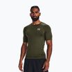 Under Armour HG Armour Comp SS Herren Trainings-T-Shirt marine von grün/weiß