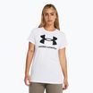 Under Armour Rival Logo Damen-T-Shirt weiß/schwarz