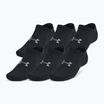 Under Armour Essential No Show 6 Pack Trainingssocken schwarz/schwarz/Castlerock