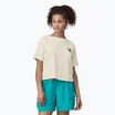 Damen Patagonia Unity Fitz Easy Cut Responsibili brich weißes T-shirt