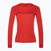 Damen Patagonia Cap Cool Merino Blend Longsleeve Graphic outline text logo/madder rot