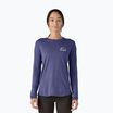 Damen Patagonia Cap Cool Merino Blend Graphic imagine moon Longsleeve: solstice purple
