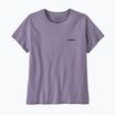 Damen Patagonia P-6 Logo Responsibili-Tee Beton lila T-shirt