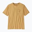 Herren Patagonia Boardshort Logo Tasche Responsibili bienenwachsfarbenes T-shirt